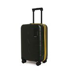 MOKOBARA Em Cabin Luggage Polycarbonate Small Size 8 Wheel Trolly Luggage Hardsided Dark Green Suitcase with Built in TSA Lock Hinomoto Wheels-4 Am Forest Sunray