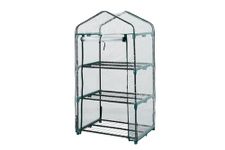 1Above Compact Greenhouse | Reinforced PVC Cover | Sturdy Steel Frame | Easy Assembly | mini greenhouse for Garden to Grow House Plants, Fruits, Vegetables (3 TIER)