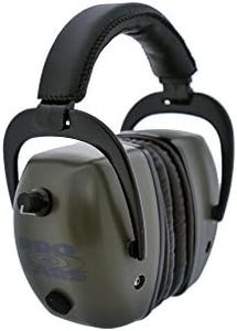 Pro Ears - Pro Tac Mag Gold - Military Grade Electronic Hearing Protection and Amplification - NRR 30 - Range Ear Muffs - Lithium 123a Batteries - Green