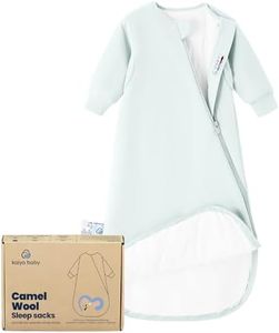 KaiyaBaby Organic Cotton Baby Sleep Sack, Long Sleeve 1.0 TOG, 18-36M