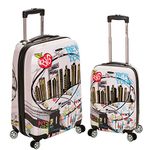 Rockland Departure Hardside Spinner Wheel Luggage, Newyork, 2-Piece Set (20/28), Newyork, 2 Piece (20"/28"), Melbourne Hardside Expandable Spinner Wheel Luggage