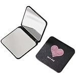 Makeup Mirror,Portable Small Mirror,Compact Vanity Makeup Mirror for Women and Girls,Both Work and Travel Can Be Carried With You.(Love）