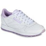 Reebok Women's Classic Leather Sneaker, FTWWHT/FTWWHT/PUROAS, 3 UK