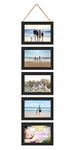 PAPER PLANE DESIGN 5x7 Collage Hanging Picture Frames Hanging Frames With Rope, 5 Frames (E)