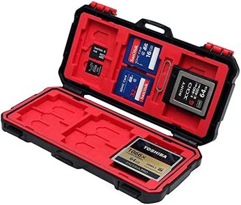 Vidpro Super Rugged Memory Card Case Holds 3 XQD, 3 CF, 12 SD & 6 MicroSD