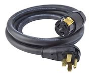 Coleman Cable 01834 Power Distribution Generator Extension Cord 50-Amp Range Plug (14-50P) to 50-Amp Outlet (CA 50A Twist)