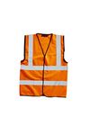 Blackrock Yellow & Orange Hi Vis Vests, High Vis Vests, Hi Vis Jackets, Rail Orange, High Visibility, Safety, Reflective, Hivisible PPE, Hi Viz, Security, Workwear, Mens Womens Sizes Small - 6XL