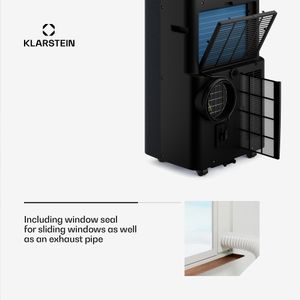 Klarstein AireLux Portable Air Conditioner 14,000 BTU – Smart App, 4-in-1, Quiet, Dark Grey