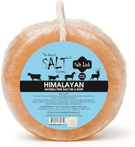 The Original Salt Company Himalayan Salt Lick for Horses & Livestock – 4 Pack (4.4 lb Each) | 100% Natural Pink Salt on Rope | Supports Hydration, Digestion & Overall Wellness (4)