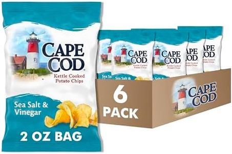 Cape Cod Potato Chips, Sea Salt and Vinegar Kettle Chips, 2 Oz (Pack of 6)