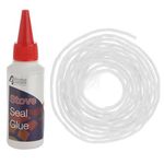 Stove Rope Door Seal Wood Log Burner Fire Glass Glue Adhesive 3 Metres / 100ml (Rope Thickness: 3mm)