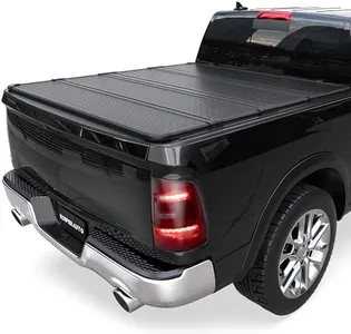 KUIPERAUTO Quad Fold Hard Truck Bed Cover Four Fold Tonneau Cover Fleetside Compatible for 2009-2025 Dodge Ram 1500 (Inclu. Classic & New) 5.6 FT Aluminum Truck Bed Cover(w/o Ram Box)