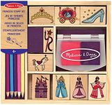 Melissa & Doug Princess Wooden Stamps for Kids Colouring Sets for Children Age 4 | Princess Toys for Girls or Boys | Princess Gifts for 4 Year Olds Kids Craft Set | Arts and Crafts for Kids Age 4 5 6