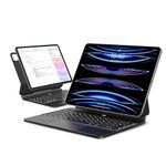 APPS2Car Magic Keyboard for iPad Pro 12.9 inch, Magnetic Floating iPad Pro 12.9 Case with Keyboard, Backlit Bluetooth Slim Portable Keyboard with Trackpad for Apple iPad Pro 12.9 (6th,5th,4th,3rd Gen)