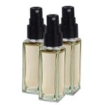 Pure Source India Travel Refillable Perfume Clear Glass Bottles with Spray Pump for Perfume Essential Oils Aromatic Water Blend 8 ML Set of 3 Pcs