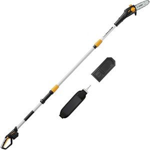 HEINPRO Cordless Pole Saw 8-Inch Compatible with Dewalt 20V MAX Battery, Electric Pole Saws for Tree Trimming Battery Powered, Extension Up to14.2-Feet Pole Chainsaw (Battery not Included)