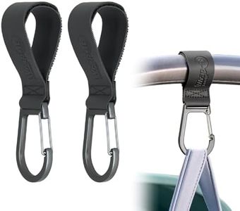 Wrap-It Storage Stroll Strap - 2 Pack - Hook and Loop Stroller Accessories Straps with Hooks for Diaper Bags and Golf Push Cart Accessories or Luggage Hook Clip Hanger