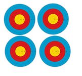 Four in One Archery Targets Face 122 cm | Bow and Arrow Targets for Shooting Archery | Accessories Ideal for Match and Daily Practice Use Outdoor Shooting Face | Free Four Face Pin