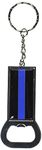 Graphics and More Thin Blue Line - Police Keychain Key Chain Ring Bottle Bottlecap Opener