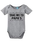 Take me to Papas Funny Bodysuit Bab