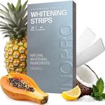 InoPro Natural Teeth Whitening Strips Kit 14 Treatments - Sensitive Teeth Whitener, Peroxide Free, Enamel Safe, Deep Stains Removal - Instant Teeth Whitening Without The Harm (28 Strips)
