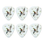 Mallard Duck in Flight Novelty Guitar Picks Medium Gauge - Set of 6