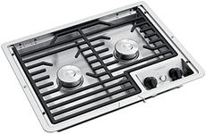 Dometic DROP-IN COOKTOP - Two Burner Cooktop Cast Iron/Flat Wire Grate -Top Mount Stove for RV and Outdoor Camper Kitchens