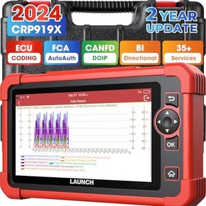 Launch X431 CRP919X OBD2 Scanner: 2023 Bi-Directional Scan Tool with 2-Year Updates, Added TPMS &BST360, ECU Coding, CAN FD/DoIP, All System Diagnostic Scanner with 31 Services, Upgrade of CRP909X