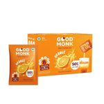 Good Monk Fruit Drink Mix (Natural Orange Powder), 50% Less Sugar with 8 Vitamins & Minerals (Vitamin B12, C, D, Iron & more) | Tasty, Healthy & Tangy Drink Mix for Hydration, Energy, Immunity, 24 Sachets