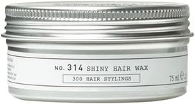 DEPOT No. 314 Shiny Hair Wax | Medium Hold Styling Wax for Men | Adds Definition & Shine | With Aloe Vera, Sunflower Oil & Botanical Extracts | 2.5 fl.oz.