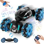 Fosgoit RC Cars, Gesture Sensing Stunt Car Toys for Boys Girls 6-12 Year Old, 2.4Ghz 4WD Hand Remote Control Car 360° Rotate Transform Off-Road Drift with Lights Music, Birthday Xmas Gifts for Kids