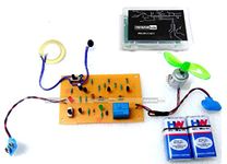 INSIGNIA LABS Plastic CLAP Switch and Vibration Touch Based DC Motor Control KIT Project, Yellow