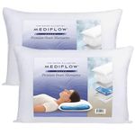 Mediflow Elite Down-Alternative (Microfibre) Water Pillows – Adjustable Orthopaedic Neck Support – Side, Back & Front Sleepers (2 Pack)