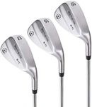 Mile High Life Golf Wedges | Entry Level Golf Sand Wedge Sets | Beginner’s Golf Gap Wedge Sets | Lob Wedge Golf Clubs for Men & Women (50/54/58 Degree Wedge Right Hand)