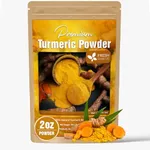 FRESHDRINKUS, Premium 2oz Turmeric Powder, 100% Natural & Pure, Ground Turmeric Powder, Turmeric Seasoning Root Powder, No Additives, No Gluten, Vegan.
