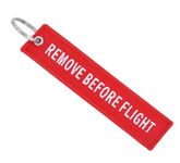 BLACK SHEEP BRANDS Remove Before Flight Double Sided Embroidered Fabric Keychain Ring Key Chain Aviation ATV UTV Motorcycle