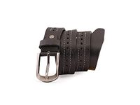 ART-REEL Genuine Leather Belt for Kids, Adjustable Belt, Formal & Casual Wear, Waist 20-24-28-30 Inch 3|5|7|9|11 Yrs (W28-30 Inch, Black)