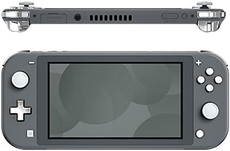 eXtremeRate Chrome Silver Replacement ABXY Home Capture Plus Minus Keys Dpad L R ZL ZR Trigger Compatible with Nintendo Switch Lite, Full Set Buttons Repair Kits Compatible with Nintendo Switch Lite