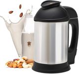 Almond Cow Nut Milk Maker Machine, Plant Based Milk Maker for Homemade Almond, Oat, Cashew Nut Milk, Soy Milk, Dairy Free Beverages, Stainless Steel Food Machines, 5-6 Cups Per Batch, 120V