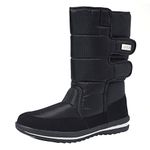 Shenji Men's Winter Snow Boots Waterproof Outdoor Boots H1038 Black 8UK 42