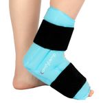 Comfytemp Large Foot Ice Pack Wrap Around Entire Foot, Full Coverage Ankle Ice Pack for Swollen Feet & Ankle Treatment, Reusable Gel Ice Pack for Sport Injuries, Achilles Tendonitis, Plantar Fasciitis