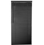 funky gadgets PVC Venetian Blinds Easy Fit Curtains Trimmable Fittings Windows Treatment Shutters Twist Open Close Pay only 1 Flat shipping£3.99 for multiple buying (Black, 240 W x 150 L)