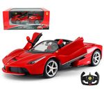 Kids Republic Ferrari LaFerrari Aperta RC Car 1/14 Scale Licensed Remote Control Toy Car with Drift Function, Open Doors and Working Lights(LaFerrari Aperta(Red))