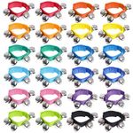 Augshy Jingle Bells, 24 Pcs Wrist Band Jingle Bells, 12 Musical Instruments Gift for Kids