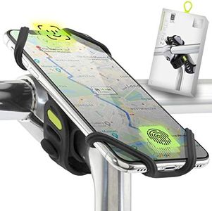 Universal Bike Phone Mount (Upgraded Ver.) Bicycle Stem Handlebar Cell Phone Holder for iPhone Xs Max XR X 8 7 Plus Samsung Galaxy S10 S9 S8 Note 9 Pixel 3 Smartphone, Bike Tie Pro 2 Series (Black)