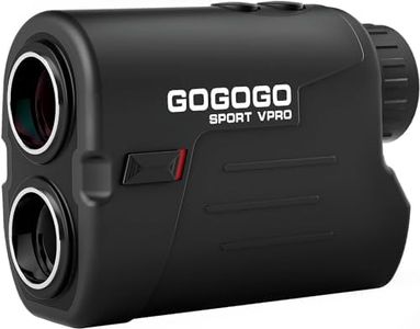 Gogogo Sport Vpro Laser Golf/Hunting Rangefinder, 6X Magnification Clear View 650/1200 Yards Laser Range Finder, Lightweight, Slope, Pin-Seeker & Flag-Lock & Vibration (Slope Switch & Inside Magnet)