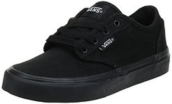 Vans Unisex Kids Atwood Sneaker, Canvas Black Black, 10.5 UK Child