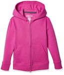 Nautica Boys' Long Sleeve Sensory-Friendly Fleece Full Zip Hoodie Hooded Sweatshirt, Rose, 14-16