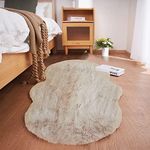 Ghouse Soft Faux Sheepskin Fur Rug 