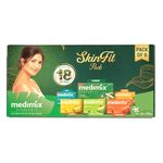 Medimix Ayurvedic Skinfit Pack - 125 g | Pack of 6 unique Soaps | Skin Protection | Glowing Skin | Soft Skin | Radiant Skin | Cool Skin | Ayurvedic Soap | Paraben Free | Vegan